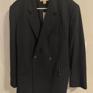 Michael Kors Charcoal Pinstripe Blazer